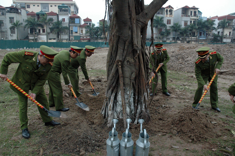 Học viện CSND tổ chức Tết trồng cây đầu xuân Nhâm Thìn